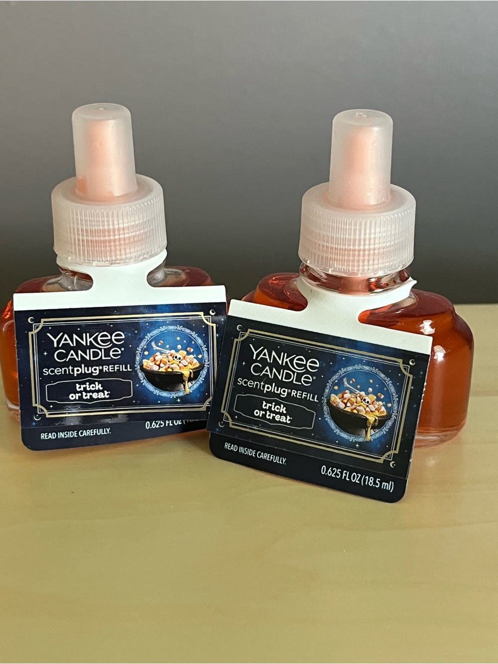 Two New Yankee Candle Trick or Treat Plug In Scented Refills